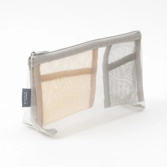 Trousse en maille Pen & Tool Pouch Mesh | MIDORI | Gris - Midori - millenotes