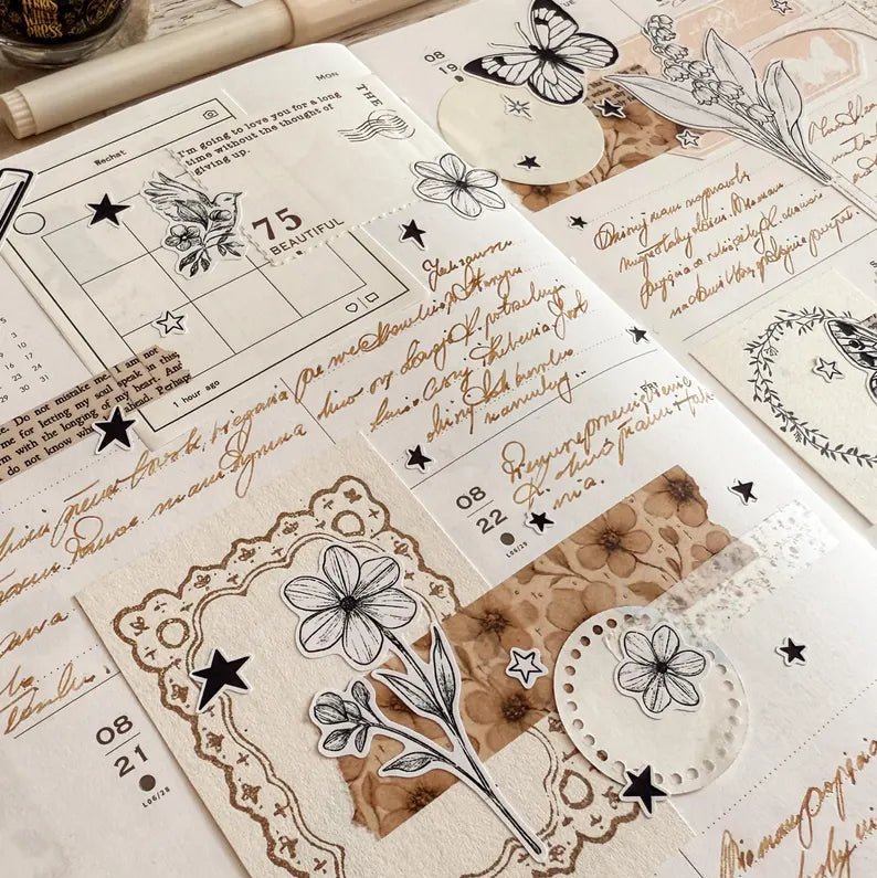 Washi masking tape | Faded Garden - Bujojej - millenotes