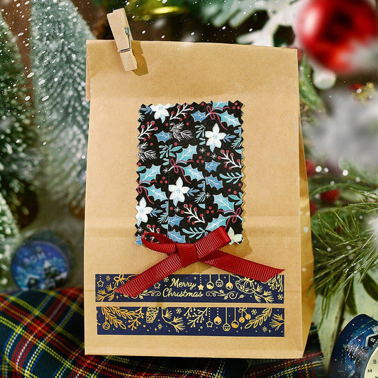 Washi Masking Tape Japonais BGM | Xmas | Fleurs de Noël - BGM - millenotes