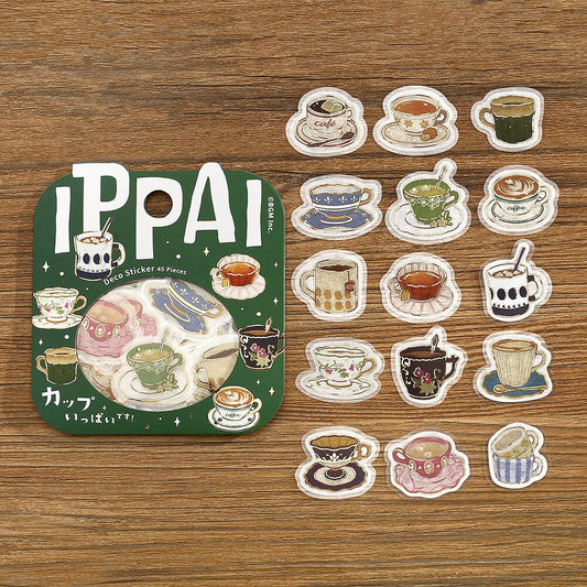 Washi Stickers | BGM | IPPAI | Tasses de thé - BGM - millenotes