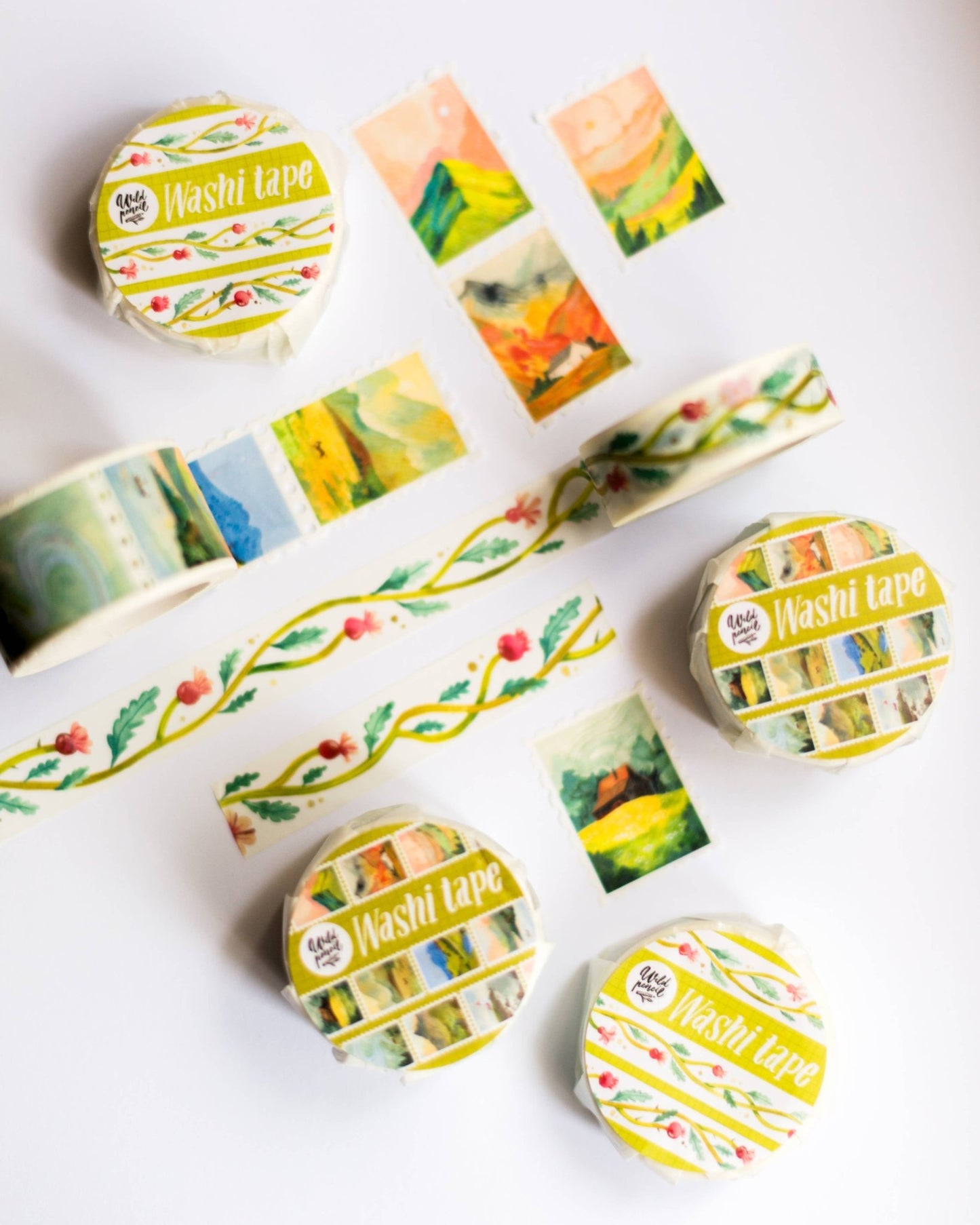 Washi tape | Wild Pencil Studio | Landscapes - Wild Pencil Studio - millenotes