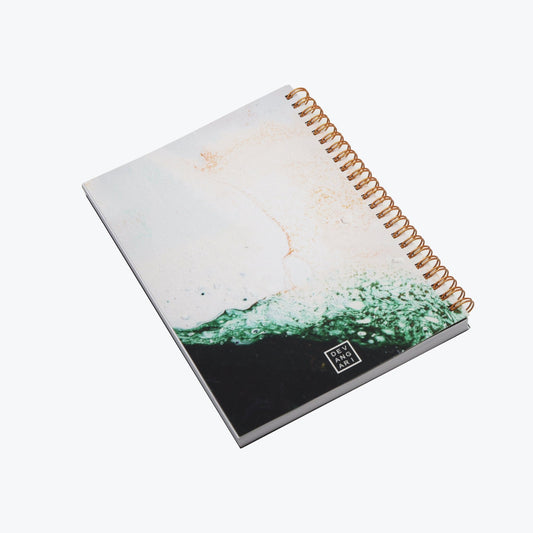 Côte d'émeraude - Carnet à spirale couverture souple 120 g (A5) - Devangari-art - millenotes