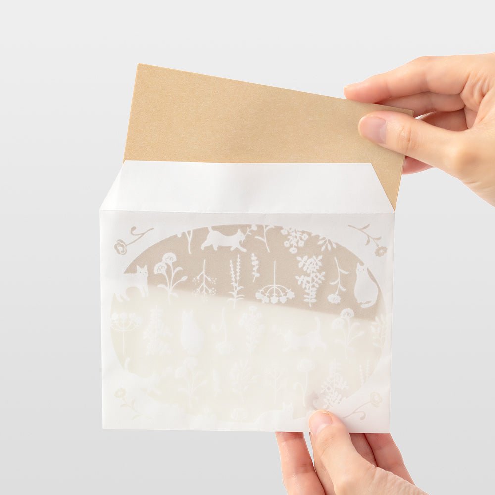 Papier à lettre chat avec enveloppes en papier recyclé