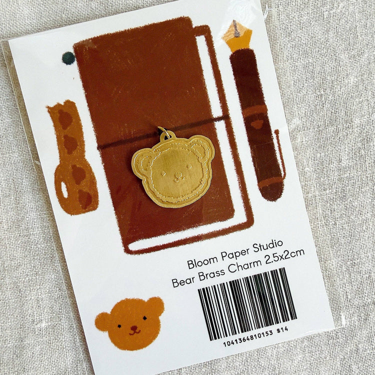 Charm en laiton | Bloom Paper Studio | Bear
