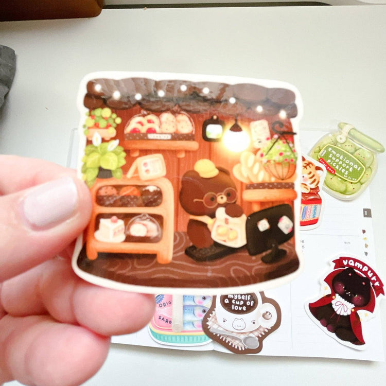 Sticker en vinyle | Kuboandlucy | Cafe and Bakery