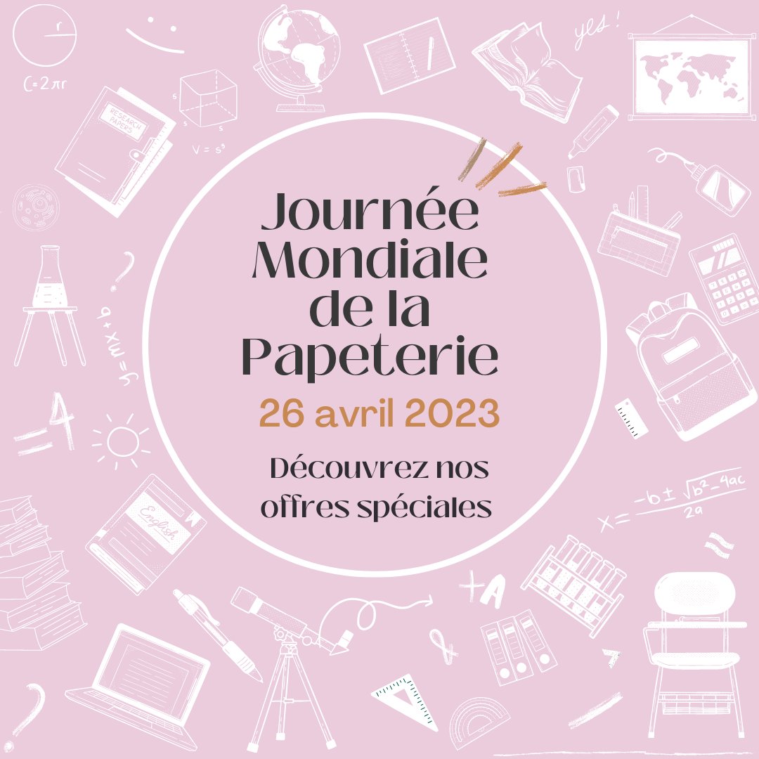 Journée Mondiale de la Papeterie -20% - millenotes