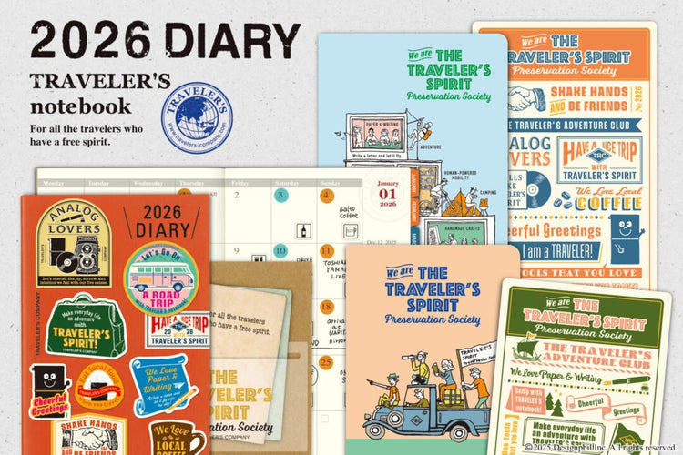 Traveler's Notebook 2026 "The Traveler's Spirit" - millenotes