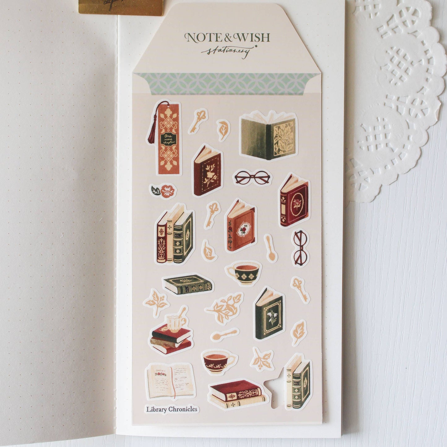Stickers décoratifs | Note & Wish | Dark Academia Journal