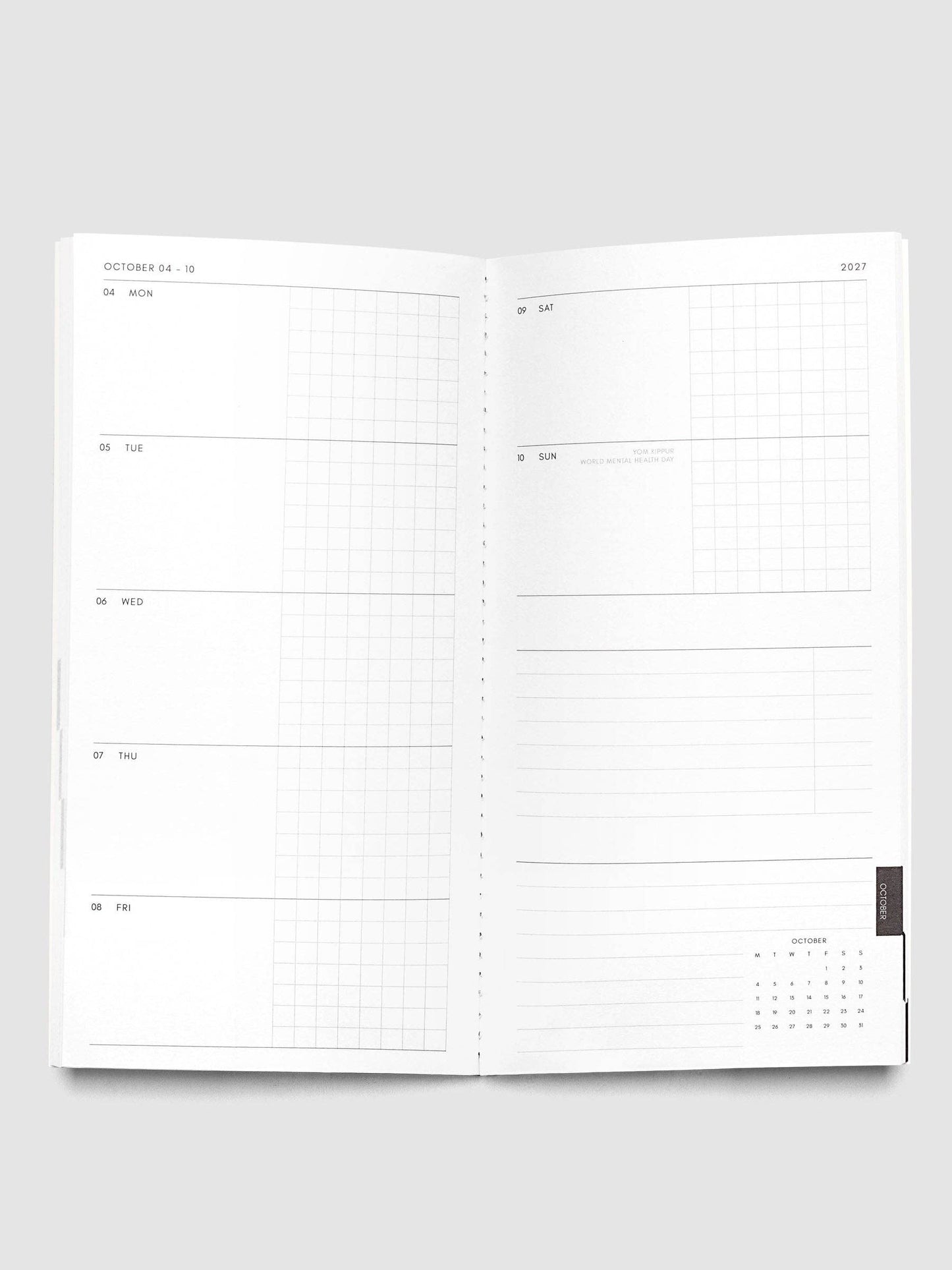 Cloth & Paper | Agenda hebdomadaire 2027 | A5 Slim