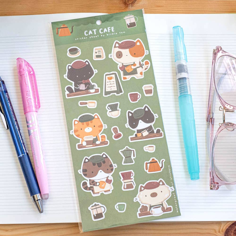 Stickers | Birdie Tam | Cat café