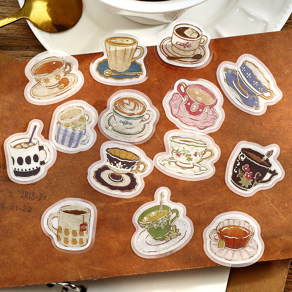 Washi Stickers | BGM | IPPAI | Tasses de thé