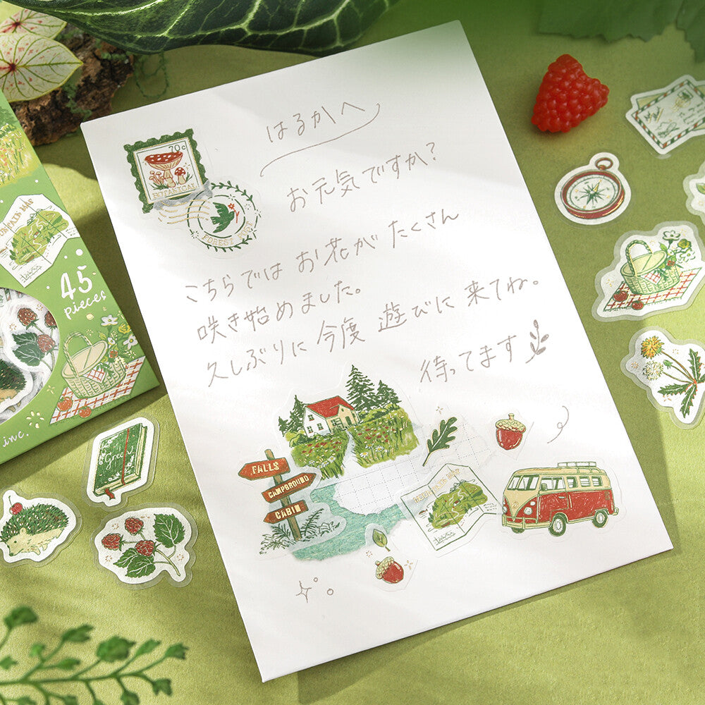 Washi Stickers | BGM | Voyage | Forêt
