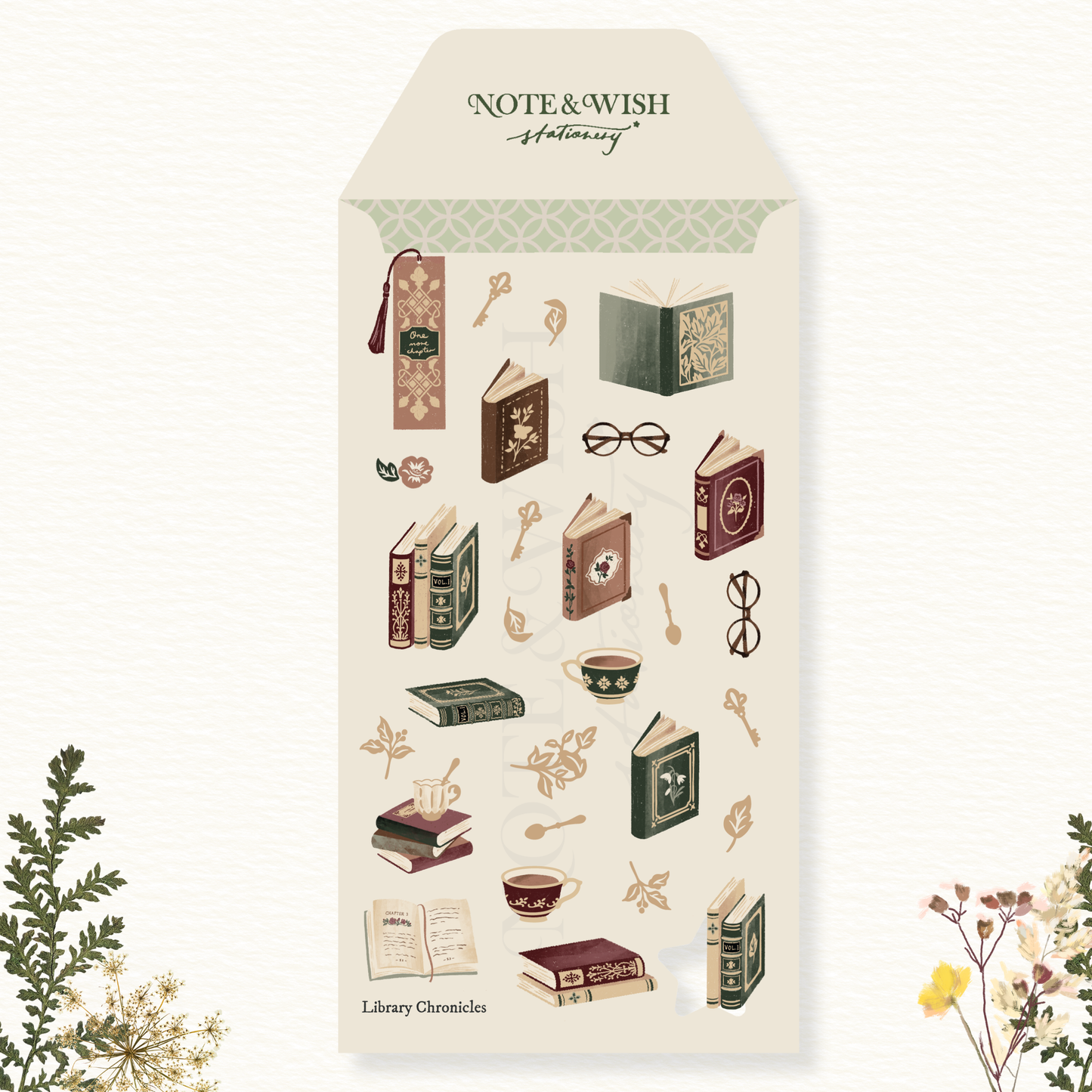 Stickers décoratifs | Note & Wish | Dark Academia Journal