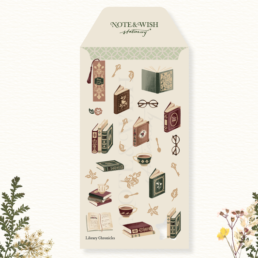 Stickers décoratifs | Note & Wish | Dark Academia Journal