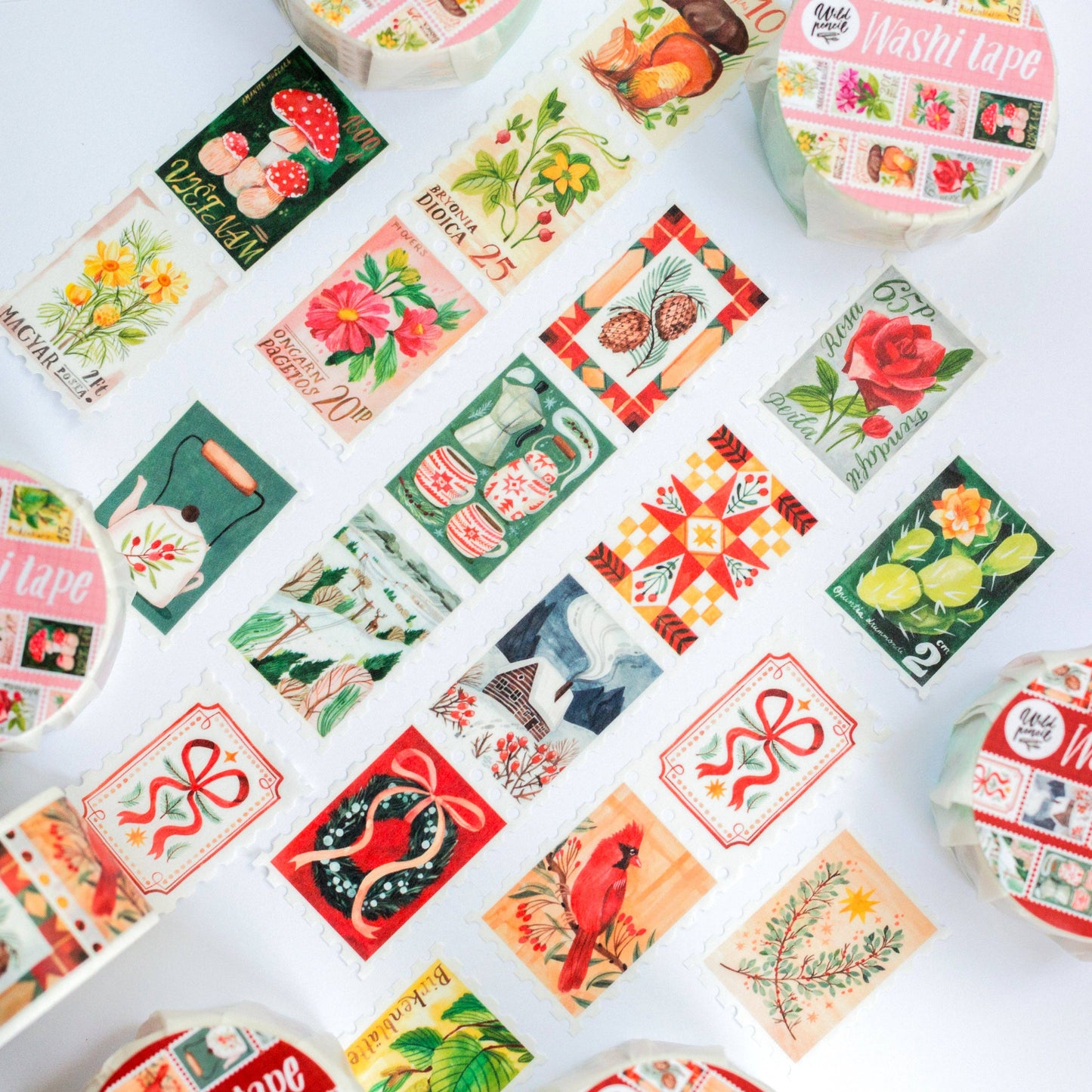 Washi tape | Wild Pencil Studio | Botanical Stamps