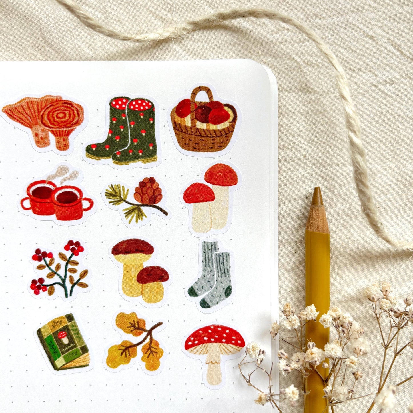 Stickers décoratifs | Och Monika | Mushroom Picking