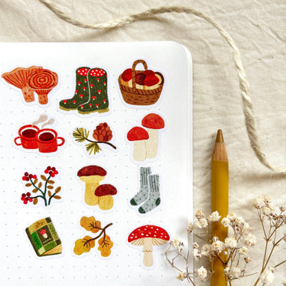 Stickers décoratifs | Och Monika | Mushroom Picking