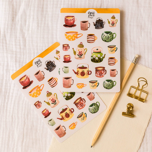 Decorative Stickers | Wild Pencil Studio | Autumn mugs
