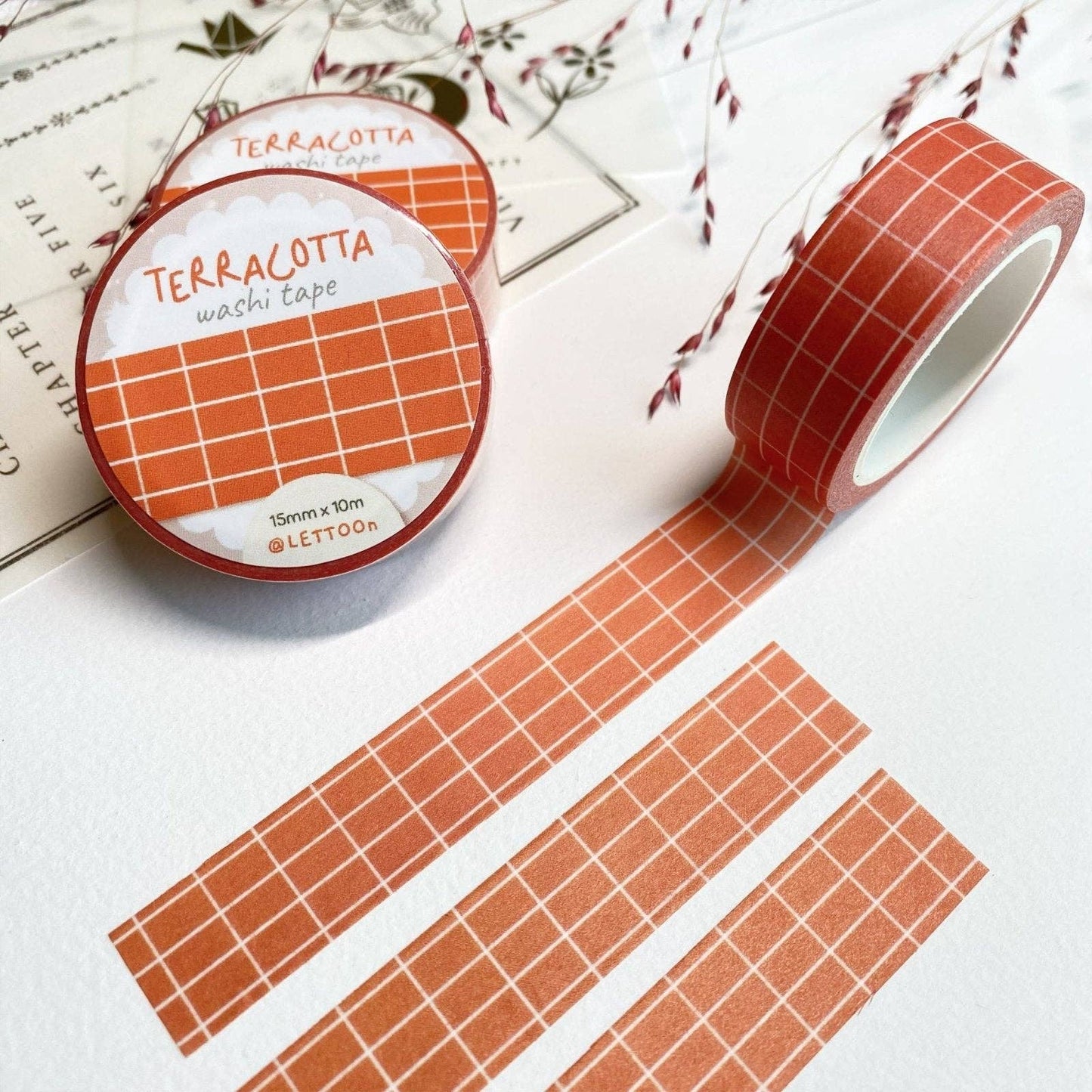 Masking tape | LETTOON | Terracotta Grid