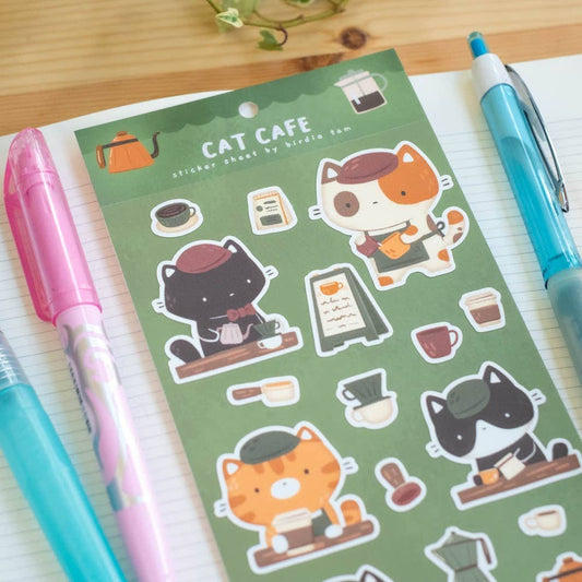 Stickers | Birdie Tam | Cat café