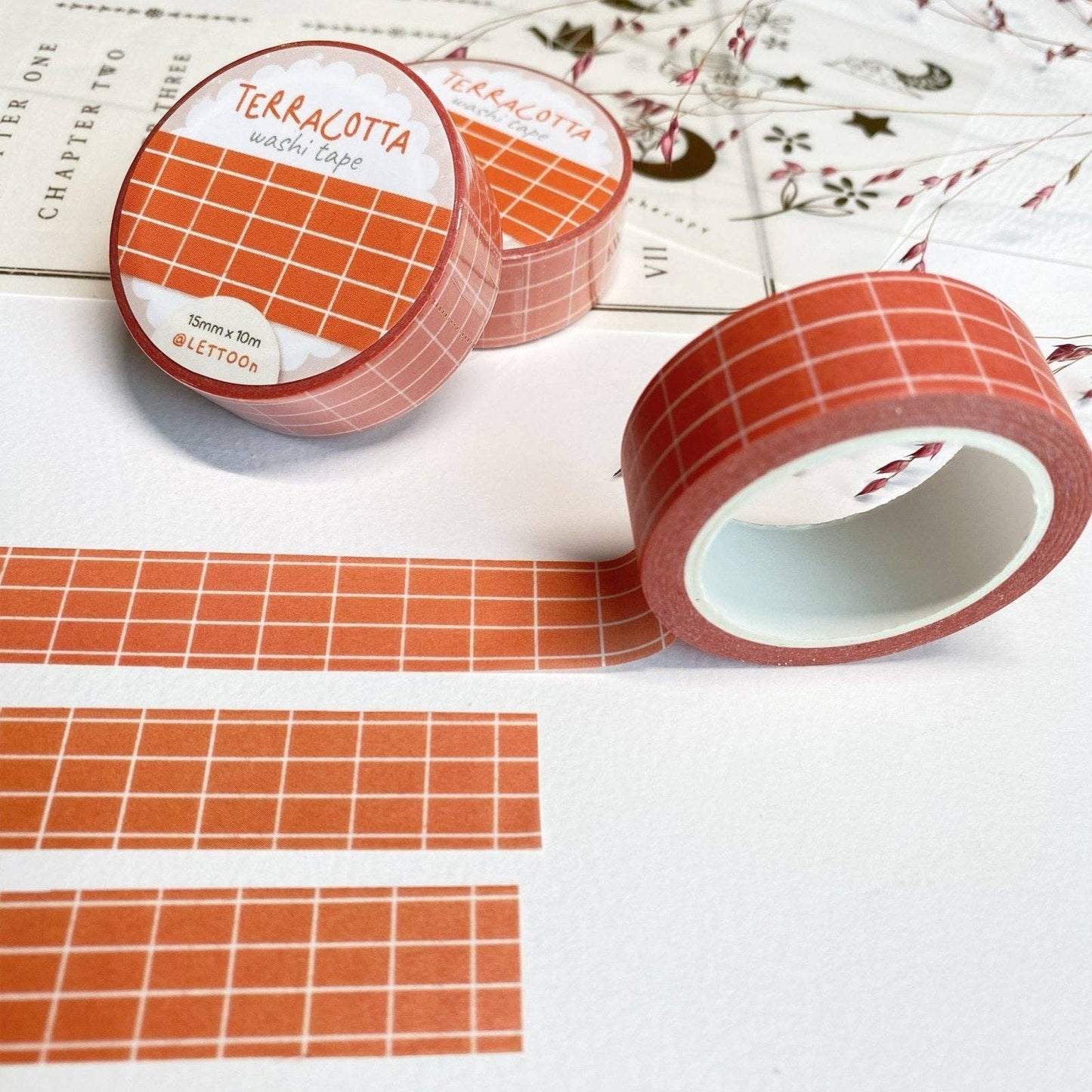 Masking tape | LETTOON | Terracotta Grid