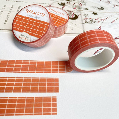 Masking tape | LETTOON | Terracotta Grid