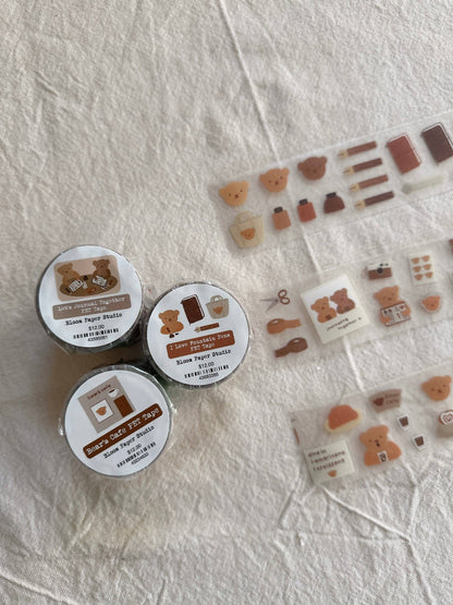 PET Kiss-cut masking tape | Bloom Paper Studio | Bear's Cafe