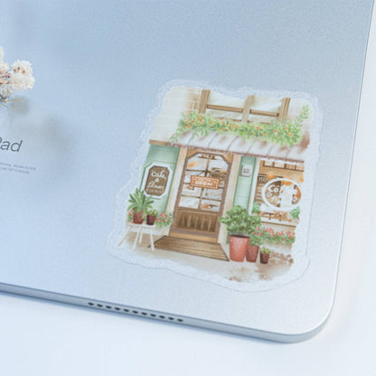 Sticker en vinyle | LETTOON | Flower Cafe