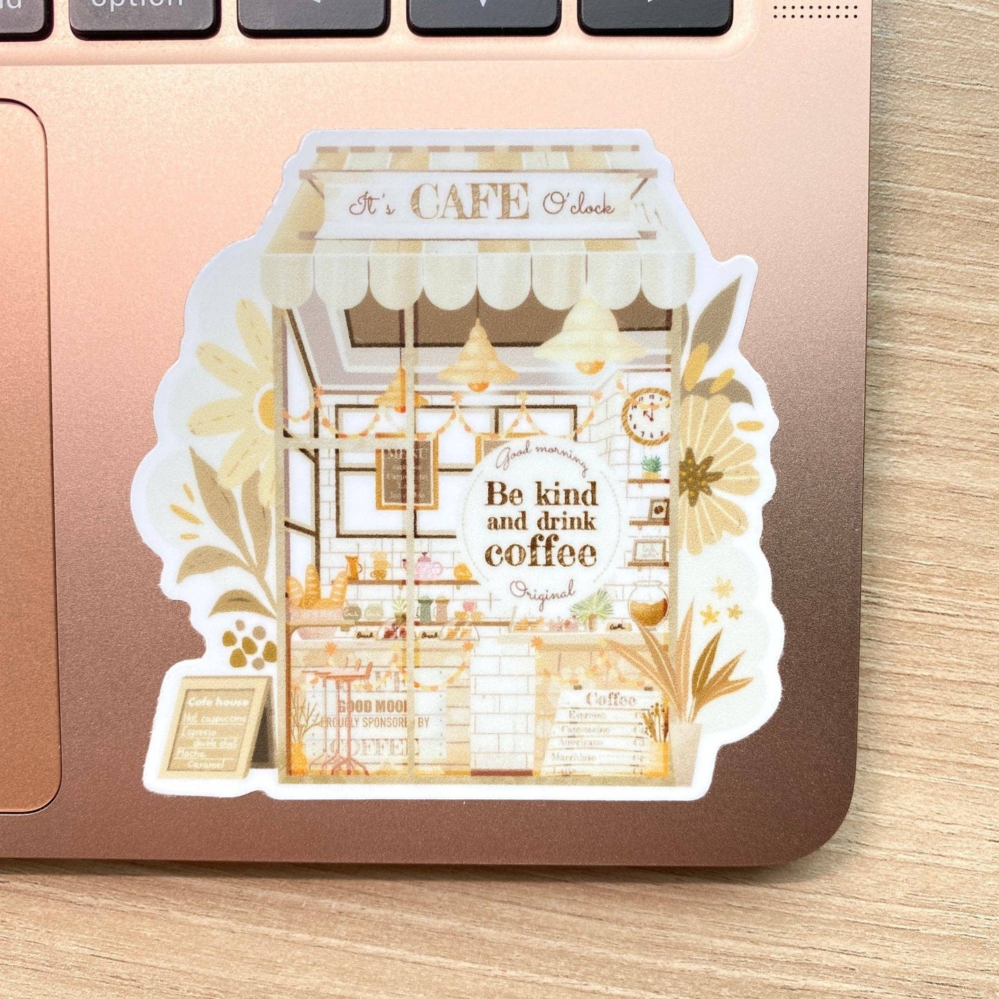 Vinyl Sticker | LETTOON | Cafe 'O Clock