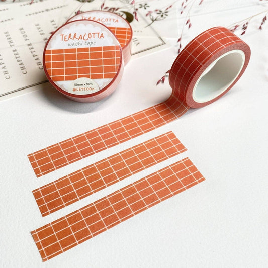 Masking tape | LETTOON | Terracotta Grid
