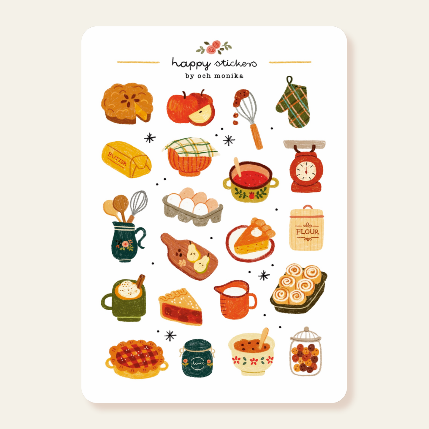 Stickers décoratifs | Och Monika | Autumn Baking