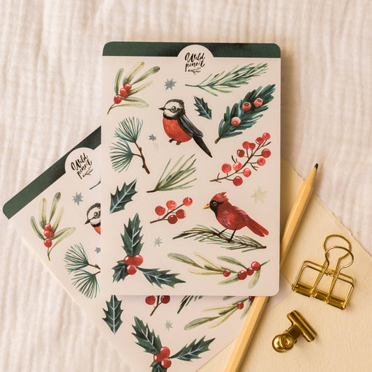 Stickers décoratifs | Wild Pencil Studio | Christmas Flora