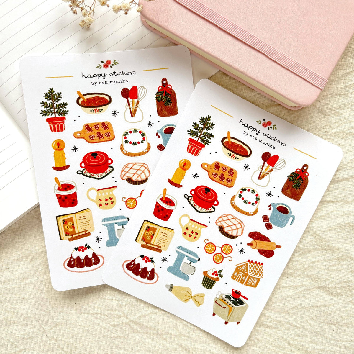 Decorative Stickers | Och Monika | Winter Baking