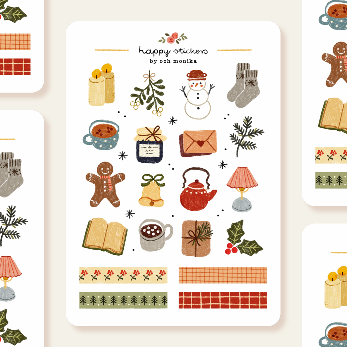 Decorative Stickers | Och Monika | Christmas Coziness