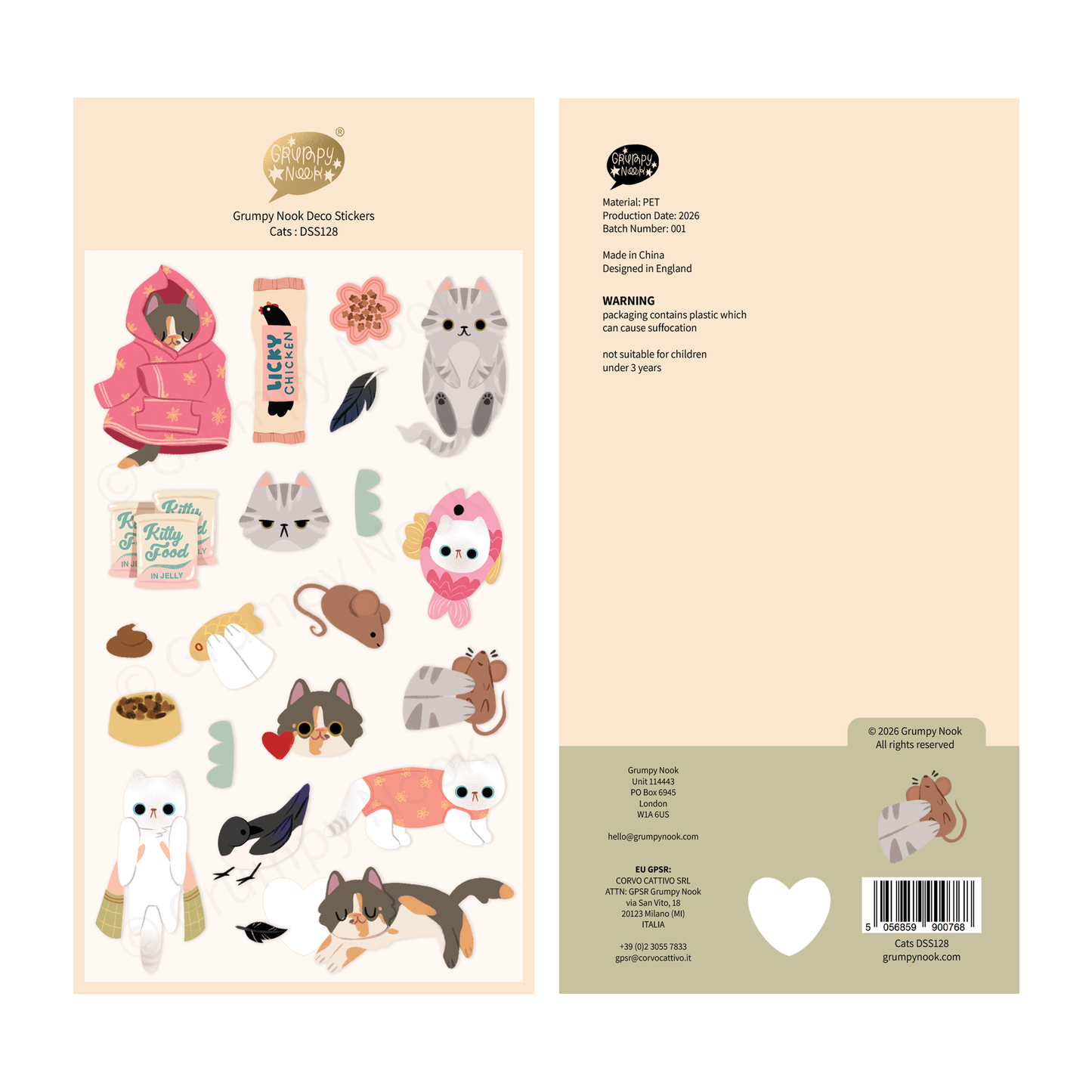 Stickers décoratifs | Grumpy Nook | Cats