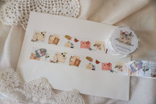Washi tape | Note & Wish | Floral Letters