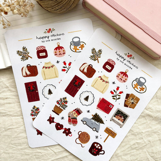 Decorative Stickers | Och Monika | Coming Home For Christmas
