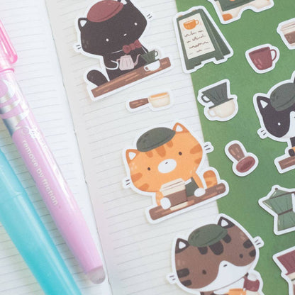 Stickers | Birdie Tam | Cat café