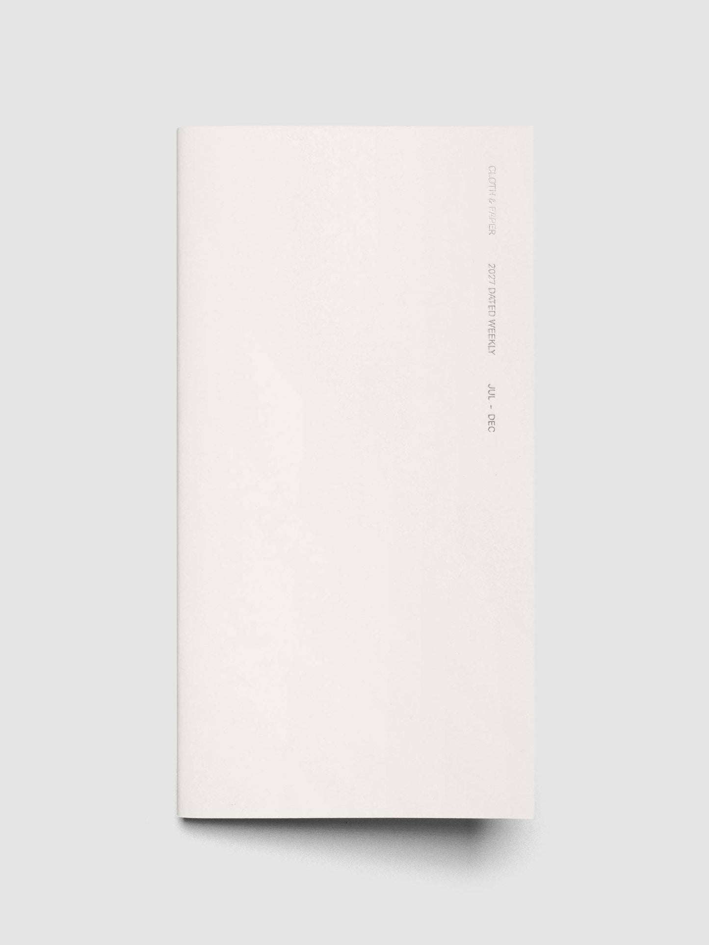 Cloth & Paper | Agenda hebdomadaire 2027 | A5 Slim