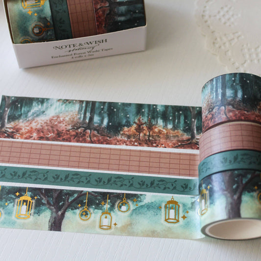 Ensemble de washi tape | Note & Wish | Enchanted Forest
