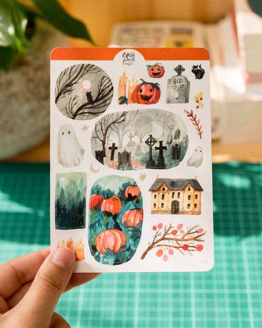 Decorative Stickers | Wild Pencil Studio | Halloween Night
