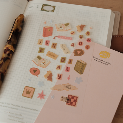 Stickers décoratifs | Grumpy Nook | Daily Junk Journal