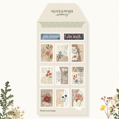 Stickers décoratifs | Note & Wish | Flower Stamps