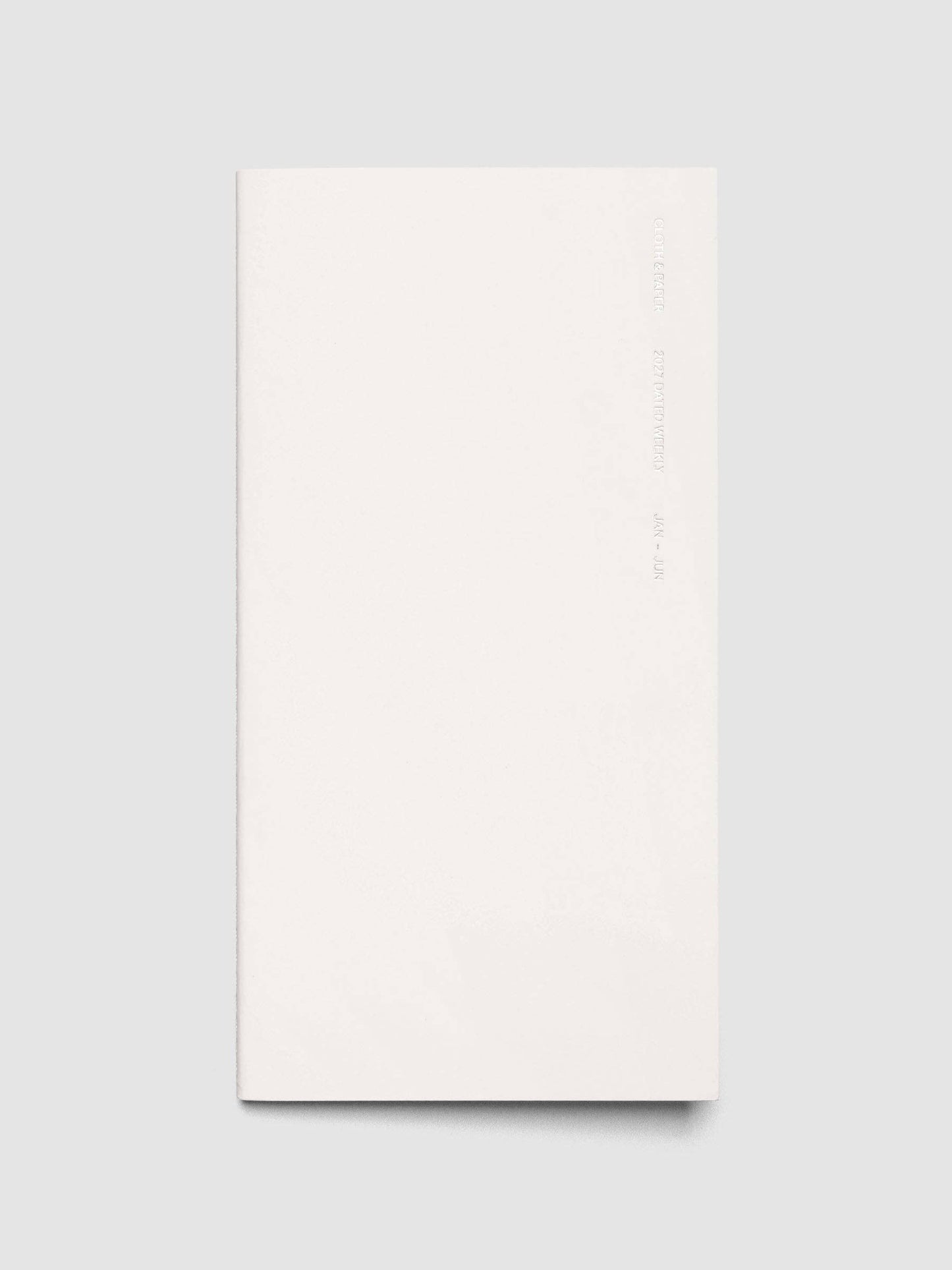 Cloth & Paper | Agenda hebdomadaire 2027 | A5 Slim