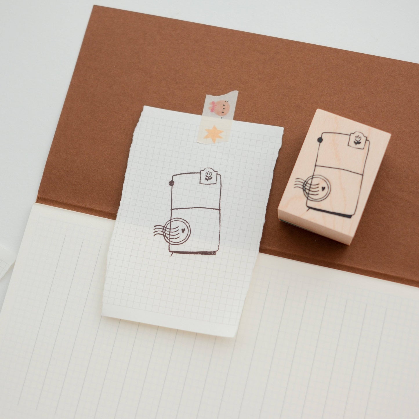 Tampon en bois | Grumpy Nook | TN & Postmark