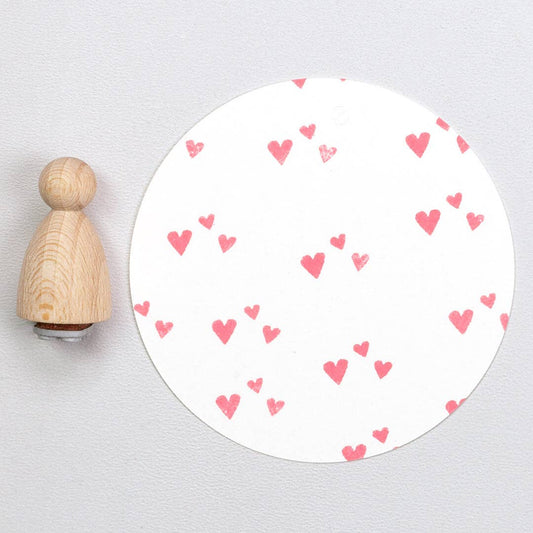 Perlenfischer | Wooden Stamp | Heart Confetti