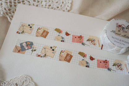 Washi tape | Note & Wish | Floral Letters