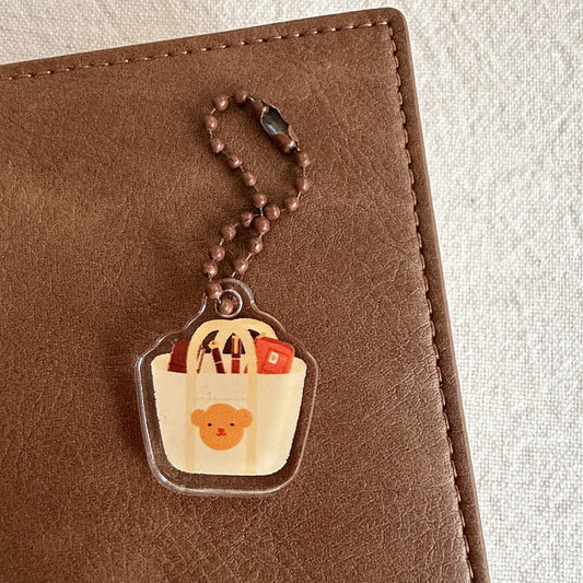 Charm en acrylique | Bloom Paper Studio | Teddy's Planner
