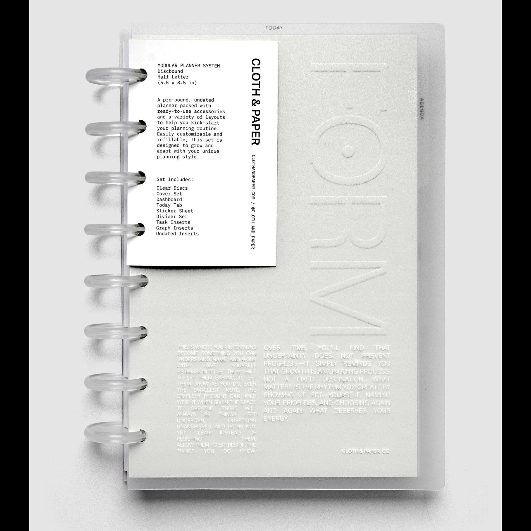 Cloth & Paper | FORMA Modular Planner System | Half Letter-1