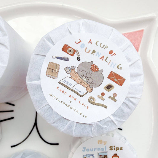 PET Kiss-cut masking tape | Kuboandlucy x Idiot Sandwich | A Cup of Journaling